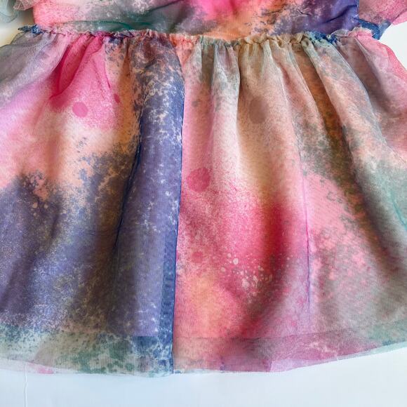 H&M Pink Tie-Dyed Tulle Dress - Picture 3 of 12